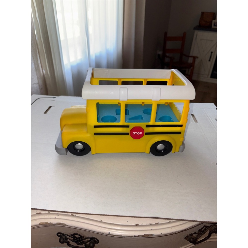 CoComelon Musical Yellow School Bus Shape Sorter Toy Jada Toys‎ Moonbug 33727